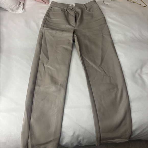 Aritzia Tan Straight Leg Pants - Picture 1 of 3